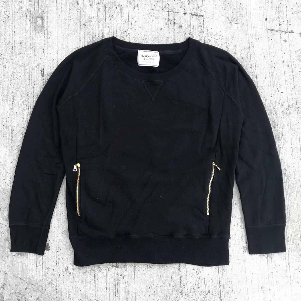 image of Italian Designers Deuxieme Classe Sweatshirt in Black, Men's (Size Medium)