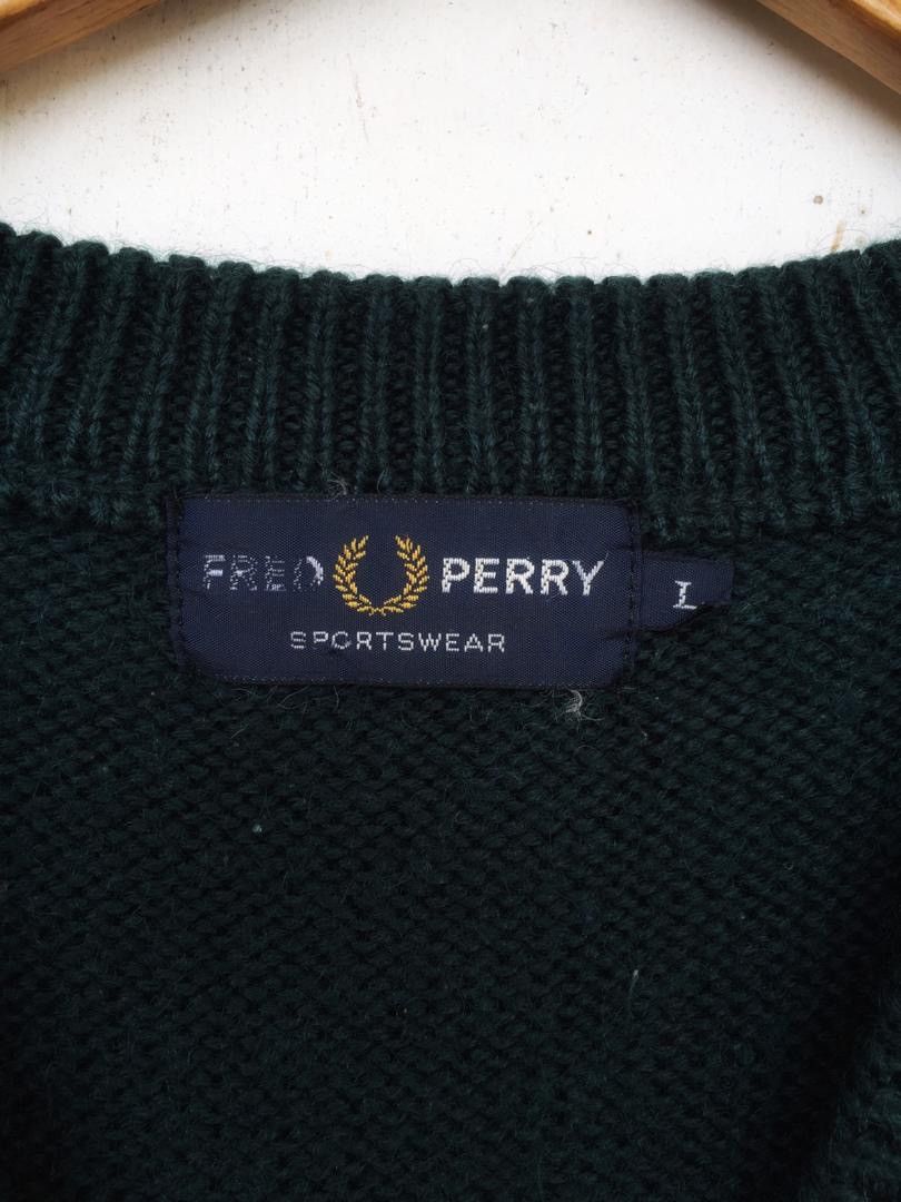 Fred Perry FRED PERRY SLEEVELESS KNITWEAR Size US L / EU 52-54 / 3 - 7 Thumbnail