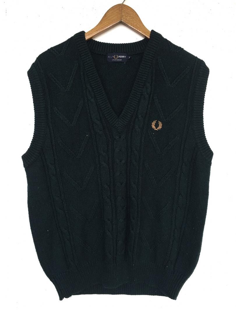 Fred Perry FRED PERRY SLEEVELESS KNITWEAR Size US L / EU 52-54 / 3 - 1 Thumbnail