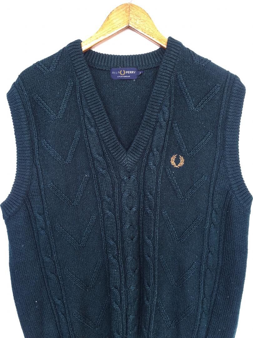Fred Perry FRED PERRY SLEEVELESS KNITWEAR Size US L / EU 52-54 / 3 - 2 Thumbnail