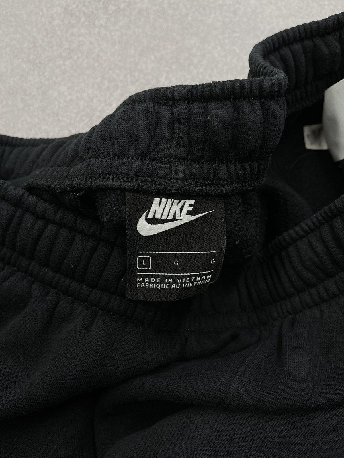 Mens Nike Basic Sweatpants Black Drill Y2K Nylon Cargo TN