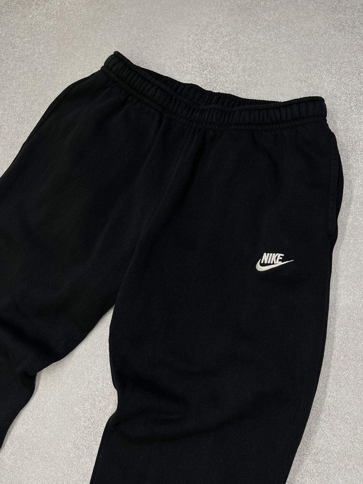 Mens Nike Basic Sweatpants Black Drill Y2K Nylon Cargo TN