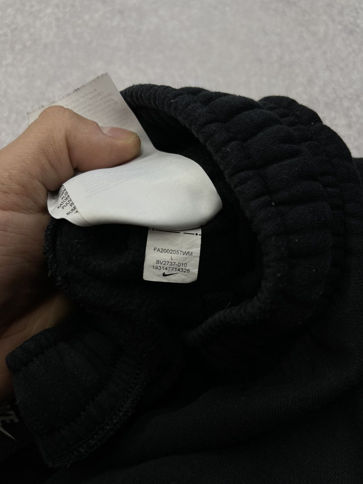 Mens Nike Basic Sweatpants Black Drill Y2K Nylon Cargo TN