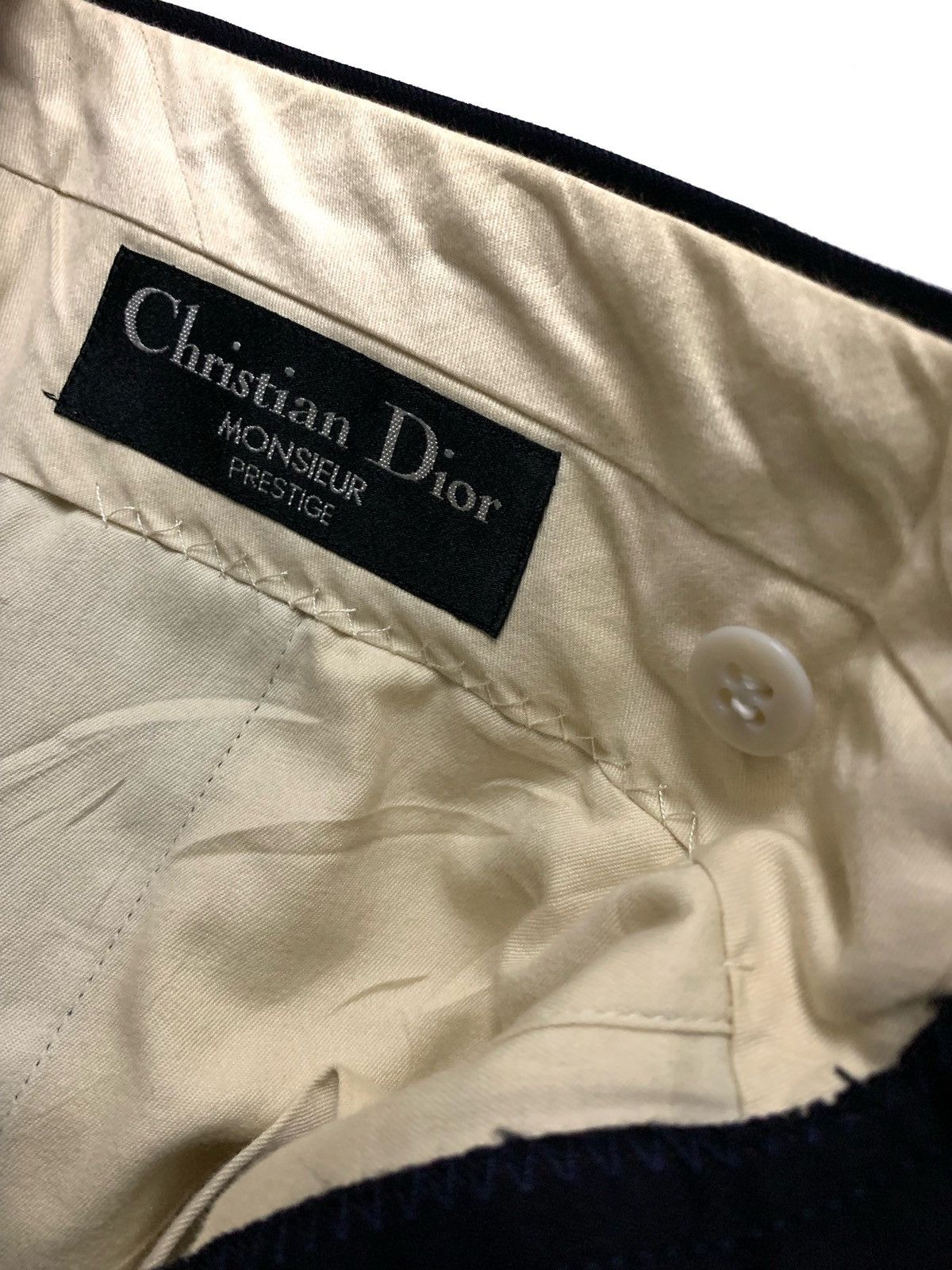 Christian Dior Monsieur Vintage Formal Baggy Pants 100% Wool. Size US 31 - 9 Thumbnail