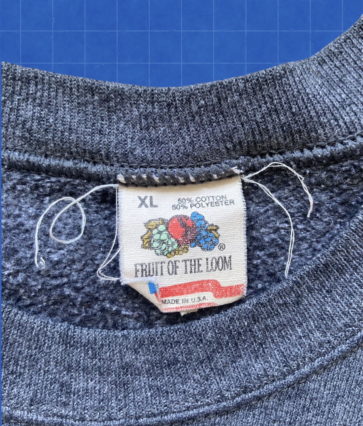 Fruit Of The Loom Vintage 80s blank fruit of the loom raglan crewneck Size US XL / EU 56 / 4 - 6 Thumbnail