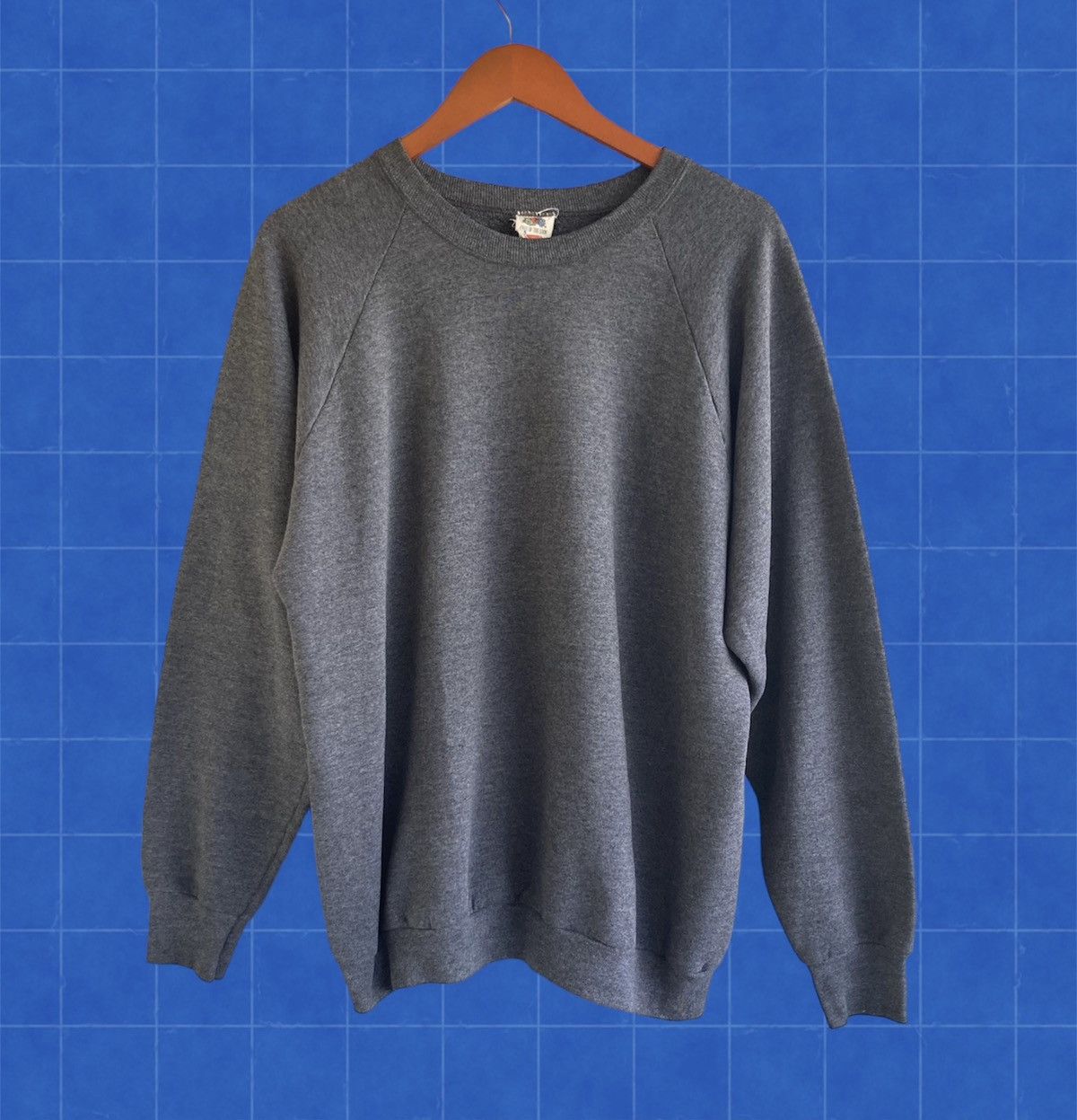 Fruit Of The Loom Vintage 80s blank fruit of the loom raglan crewneck Size US XL / EU 56 / 4 - 1 Thumbnail