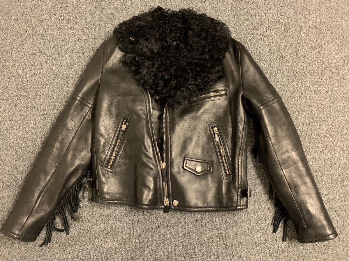 Burberry Prorsum Burberry prorsum FW14 shearling leather biker jacket Size US L / EU 52-54 / 3 - 2 Thumbnail