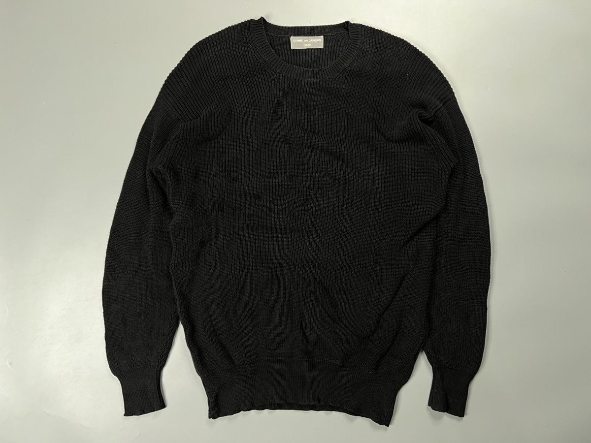 Pre-owned Comme Des Garcons Homme X Comme Des Garcons Homme Plus Comme Des Garcons Homme Archive 1989 Knit Sweater In Black