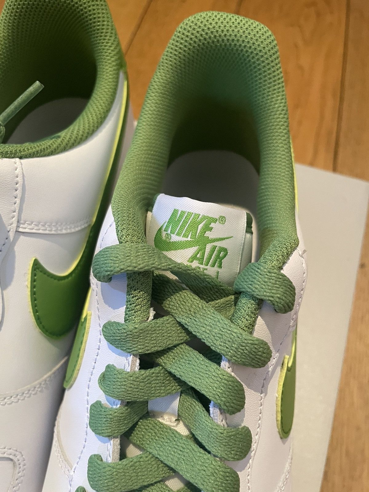 Nike Nike Air Force 1 White Chlorophyll Size US 11.5 / EU 44-45 - 5 Thumbnail