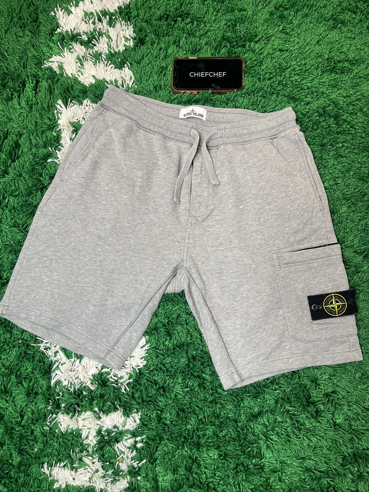 Stone Island Stone island grey cotton shorts Grailed