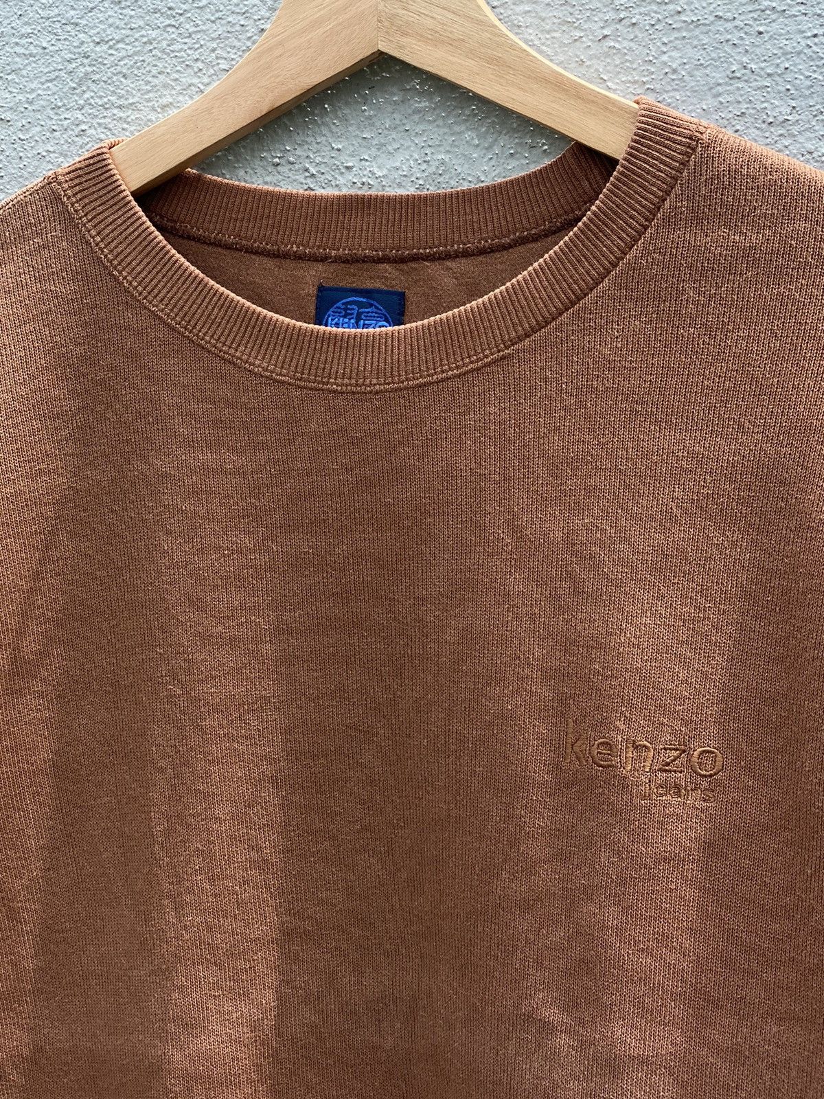 Japanese Brand × Kenzo × Vintage Kenzo Jeans Embroidered Crewneck / Travis Scott Size US M / EU 48-50 / 2 - 4 Thumbnail