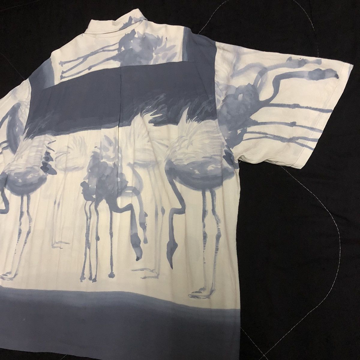 Jams World Vintage Jams World Flamingo Oversize Rayon Shirt Size US XL / EU 56 / 4 - 12 Thumbnail