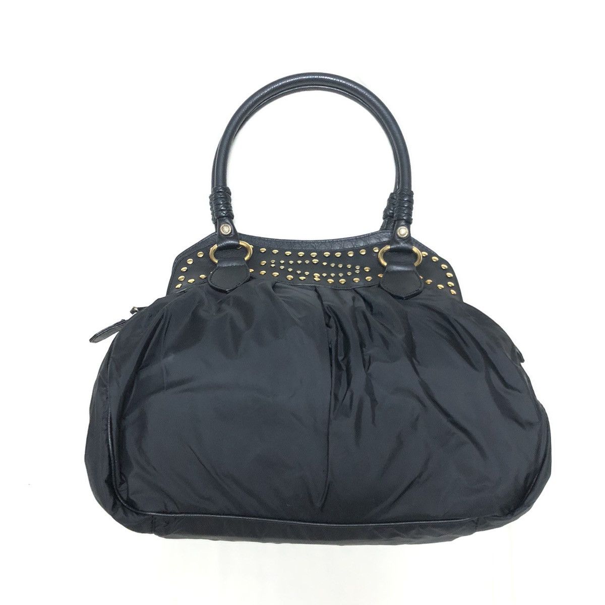 John Galliano Galliano Stud Nylon Tote/ Hand Bag Size ONE SIZE - 18 Thumbnail