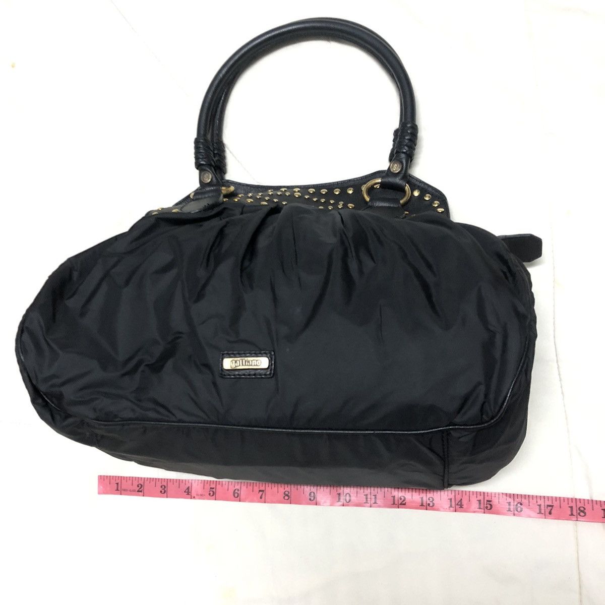 John Galliano Galliano Stud Nylon Tote/ Hand Bag Size ONE SIZE - 12 Thumbnail