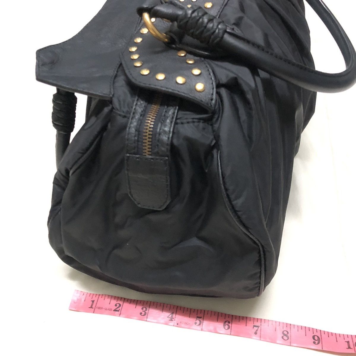 John Galliano Galliano Stud Nylon Tote/ Hand Bag Size ONE SIZE - 14 Thumbnail
