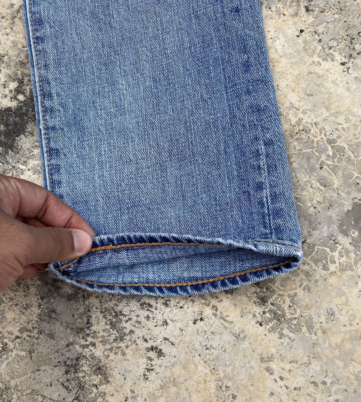 Handmade Vintage Levis 522 Distressed Rework Boro Stitch Pant Size US 31 - 6 Thumbnail
