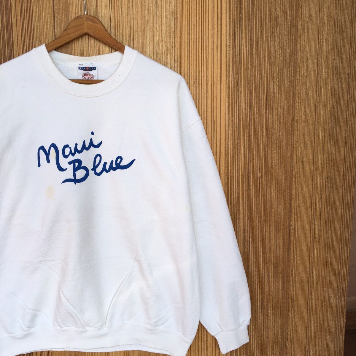 Jerzees Vintage Maui Blue Crewneck Sweatshirt Size US L / EU 52-54 / 3 - 5 Thumbnail
