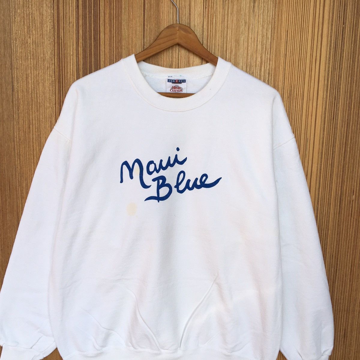 Jerzees Vintage Maui Blue Crewneck Sweatshirt Size US L / EU 52-54 / 3 - 3 Thumbnail