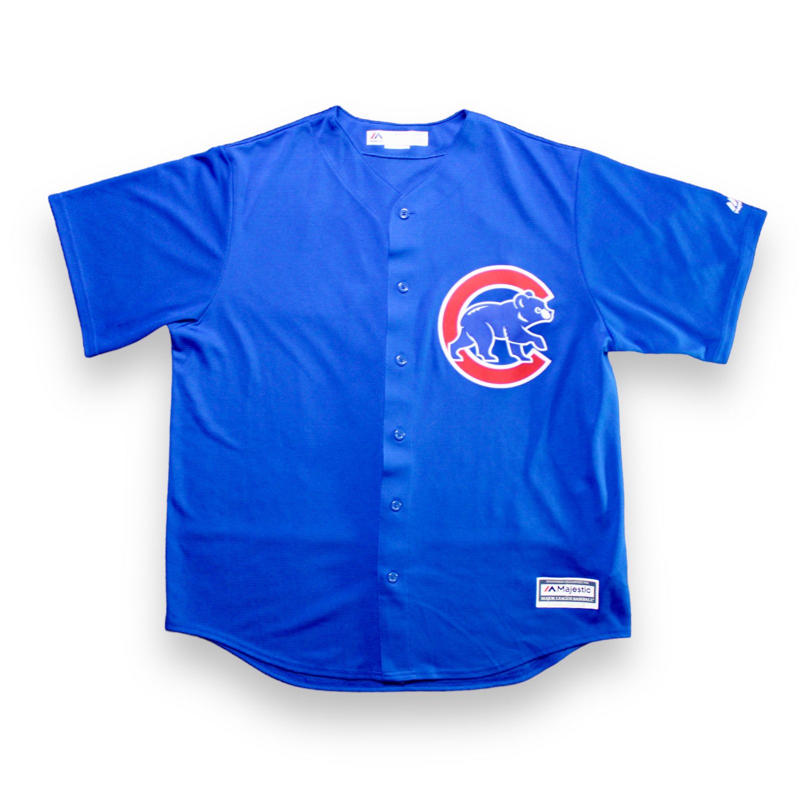 Chicago Cubs Javier Baez Majestic Cool Base Blue Size 48 MLB Stitched Jersey