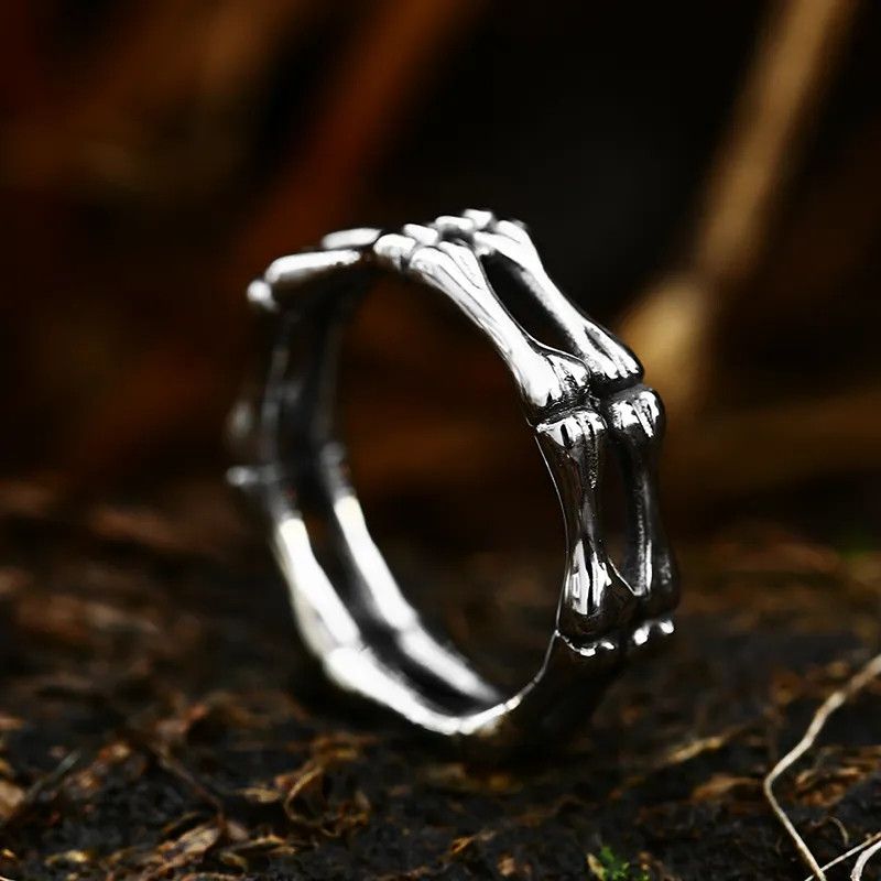 Jewelry Skull Bone Ring Size ONE SIZE - 6 Thumbnail