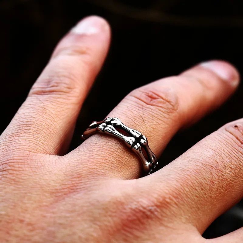 Jewelry Skull Bone Ring Size ONE SIZE - 4 Thumbnail