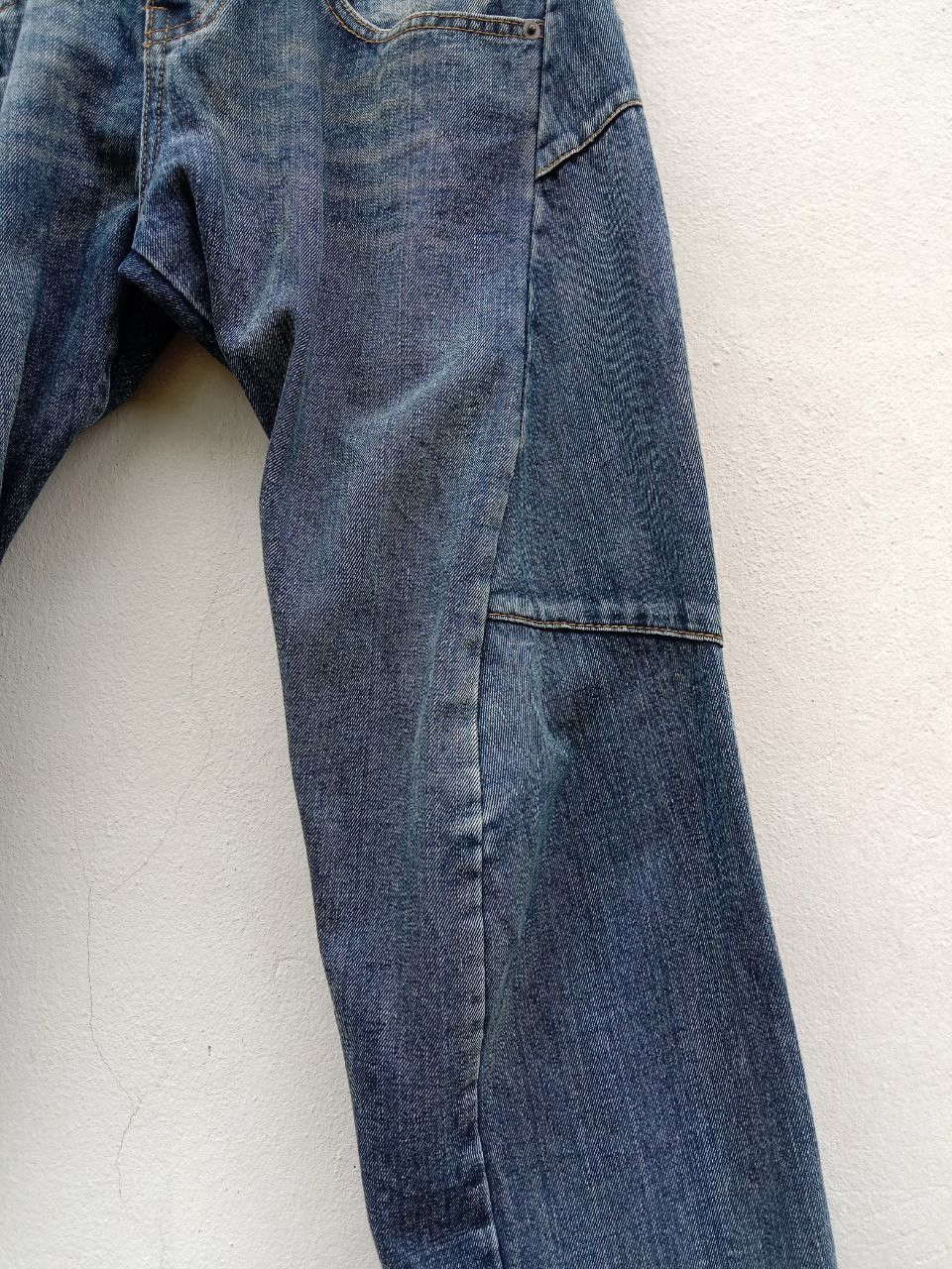 Japanese Brand Vintage Rare BreathMint Double Waist Twisted Jeans Size US 33 - 10 Thumbnail