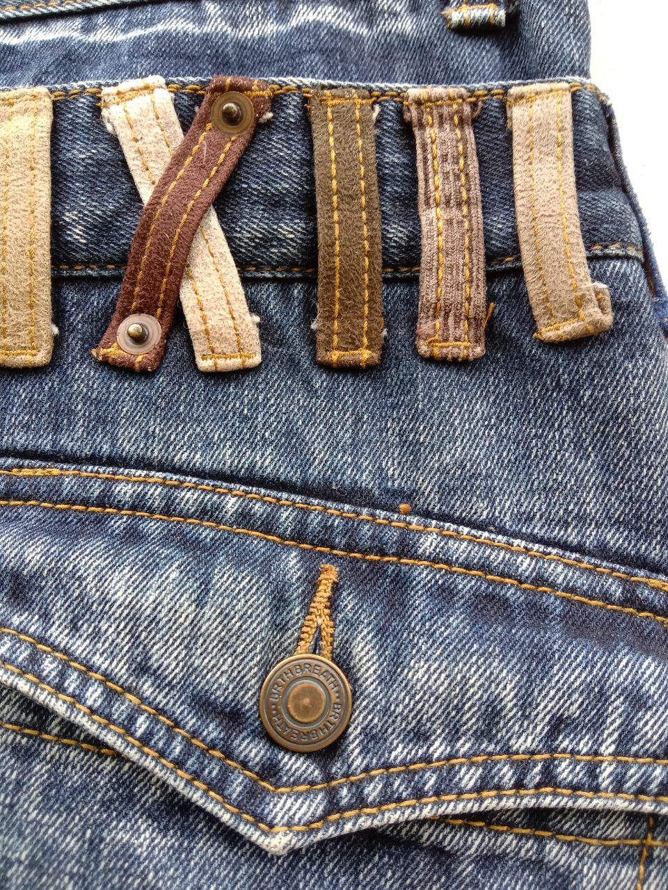 Japanese Brand Vintage Rare BreathMint Double Waist Twisted Jeans Size US 33 - 18 Thumbnail