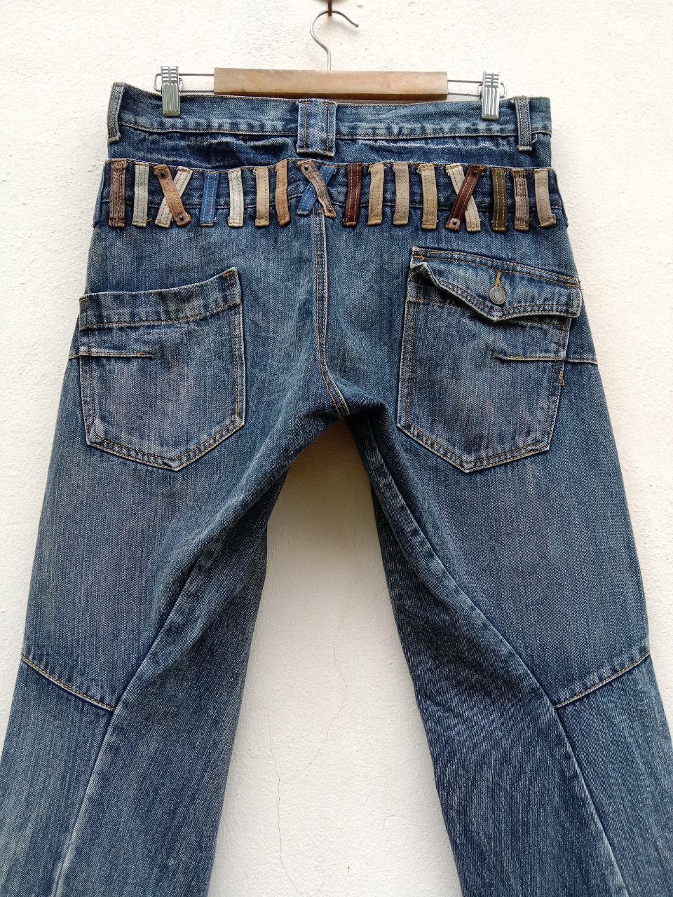 Japanese Brand Vintage Rare BreathMint Double Waist Twisted Jeans Size US 33 - 13 Thumbnail