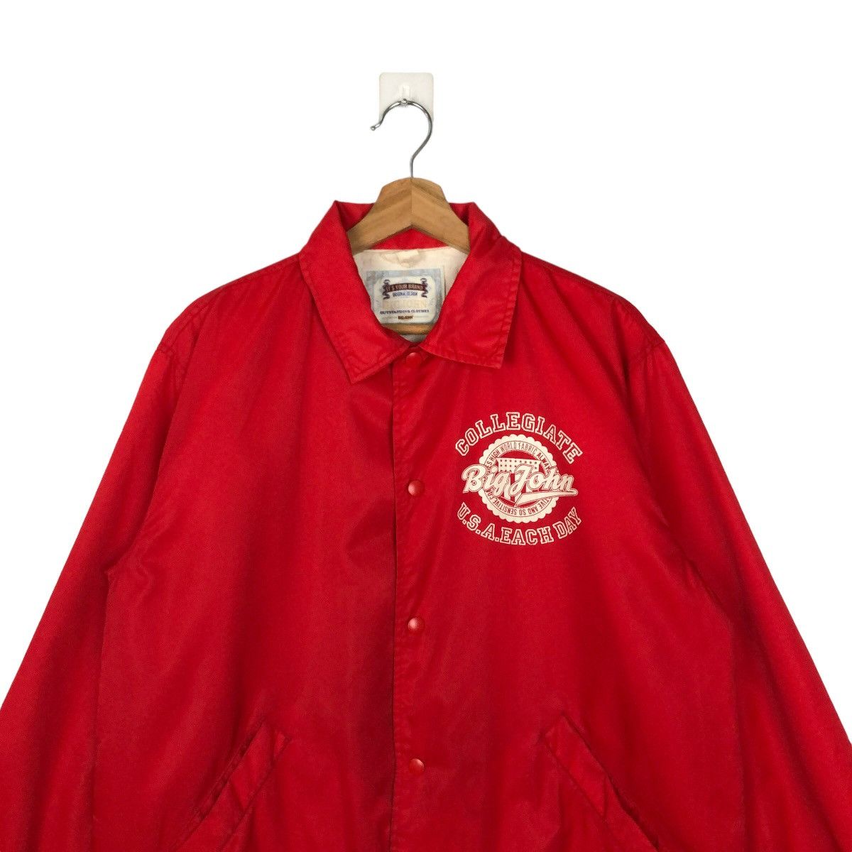Japanese Brand VINTAGE BIG JOHN SURVIVAL COACH JACKET BIG LOGO DESIGN Size US M / EU 48-50 / 2 - 2 Thumbnail