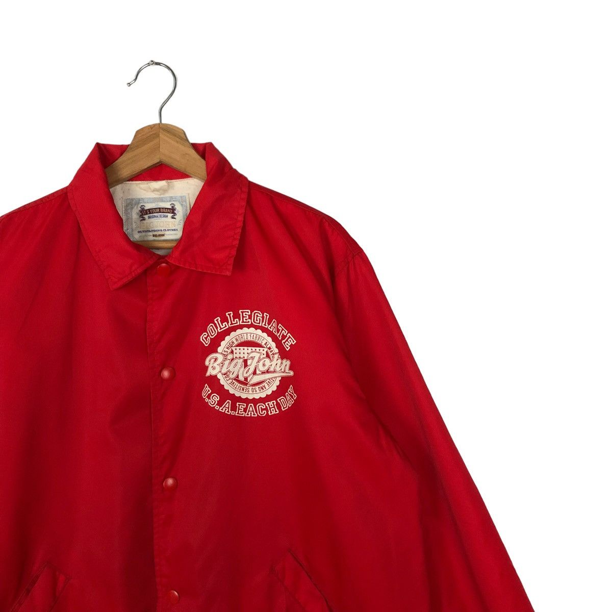 Japanese Brand VINTAGE BIG JOHN SURVIVAL COACH JACKET BIG LOGO DESIGN Size US M / EU 48-50 / 2 - 5 Thumbnail