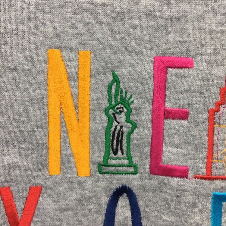 Fruit Of The Loom × Vintage Vintage Fruit Of The Loom New York Crewneck Sweatshirt Size US L / EU 52-54 / 3 - 6 Thumbnail