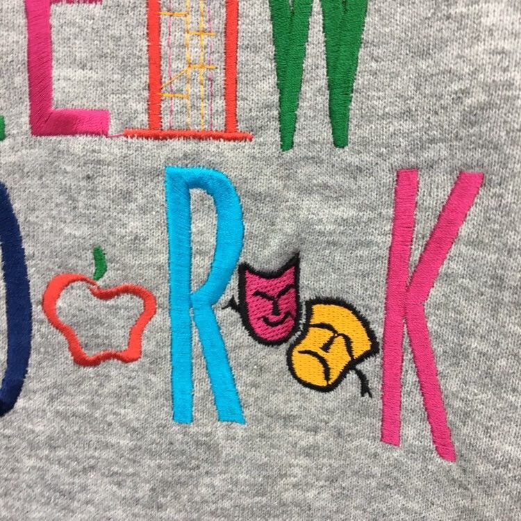 Fruit Of The Loom × Vintage Vintage Fruit Of The Loom New York Crewneck Sweatshirt Size US L / EU 52-54 / 3 - 9 Thumbnail