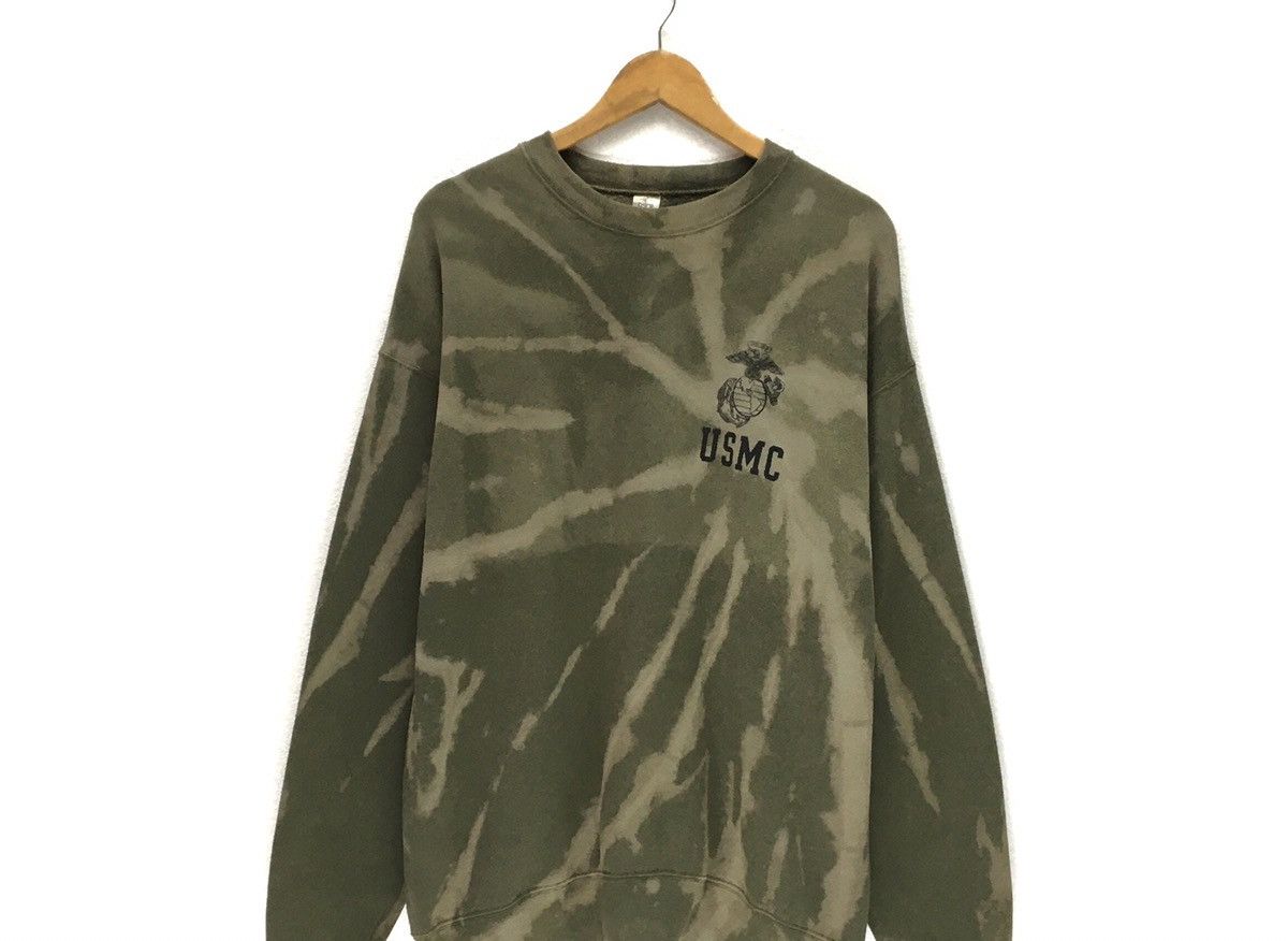 Vintage Vintage US MARINE CORPS Acid Wash Sweatshirt Size US L / EU 52-54 / 3 - 3 Thumbnail