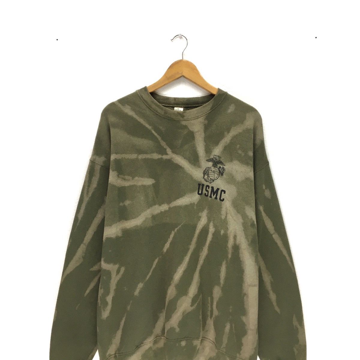 Vintage Vintage US MARINE CORPS Acid Wash Sweatshirt Size US L / EU 52-54 / 3 - 4 Thumbnail