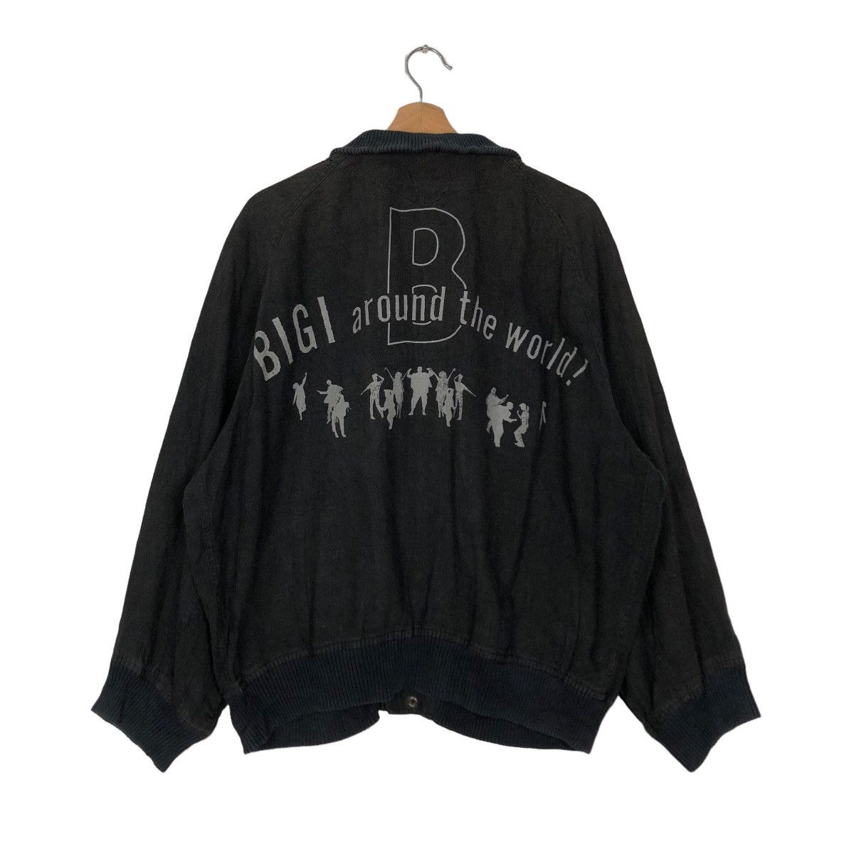 BIGI AROUND THE WORLD BOMBER JACKET JAPAN ISSEY MIYKE DESIGN