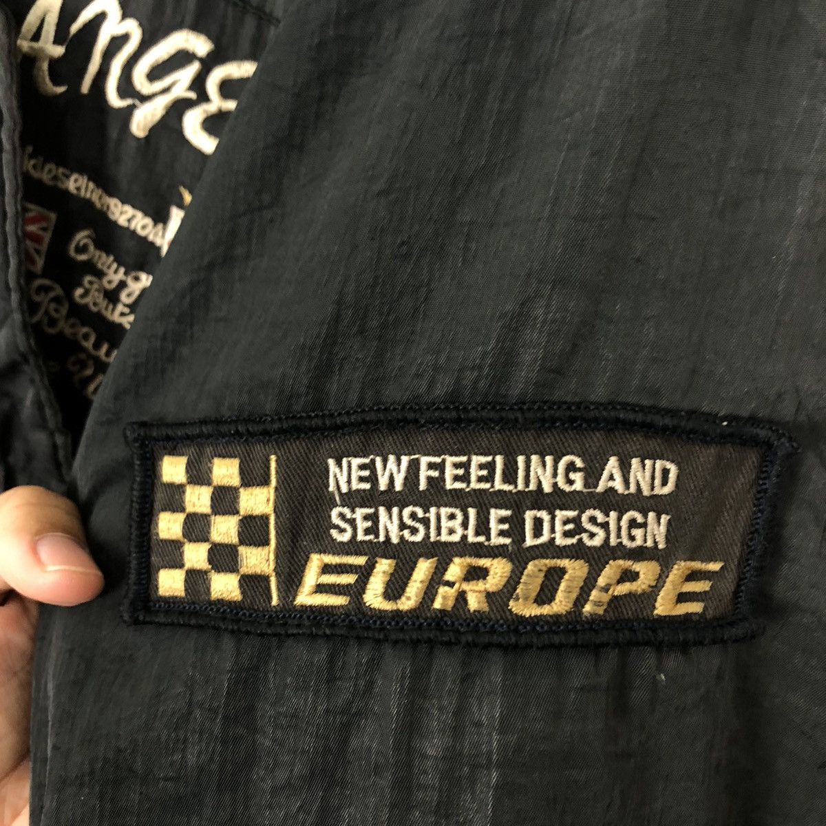 Japanese Brand VINTGE BOMBER JACKET RACING RIDER’S STYLE BIG LOGO Size US L / EU 52-54 / 3 - 12 Thumbnail