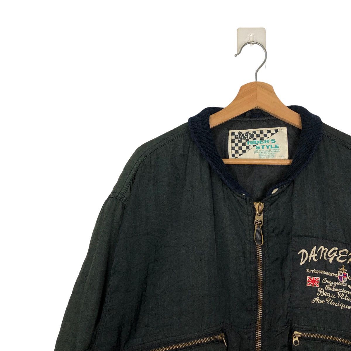 Japanese Brand VINTGE BOMBER JACKET RACING RIDER’S STYLE BIG LOGO Size US L / EU 52-54 / 3 - 6 Thumbnail