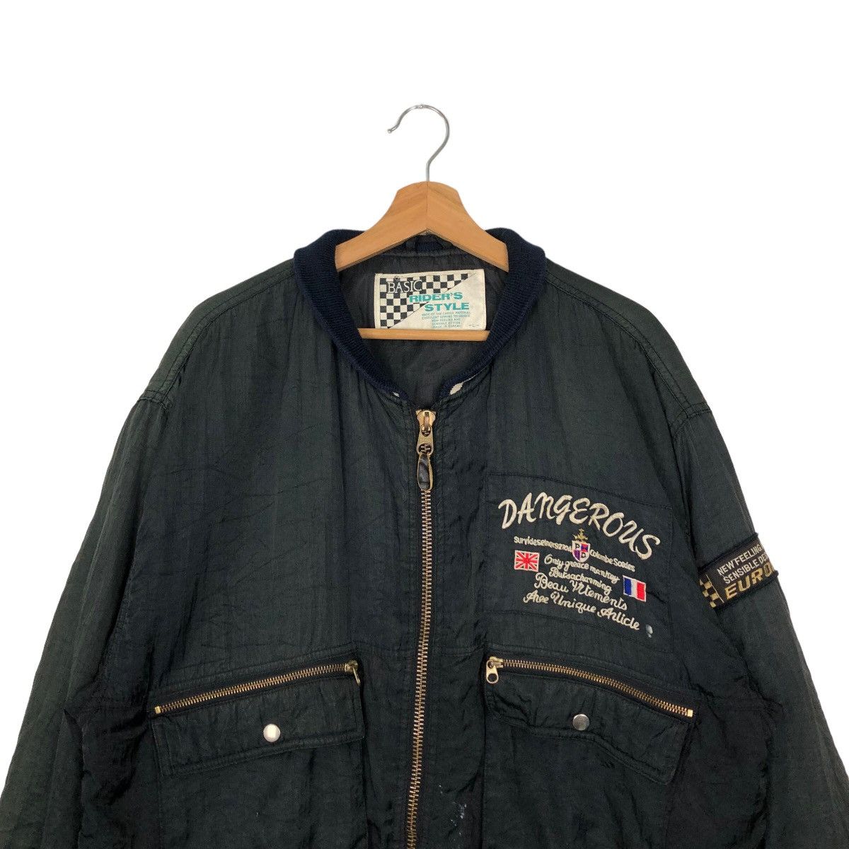 Japanese Brand VINTGE BOMBER JACKET RACING RIDER’S STYLE BIG LOGO Size US L / EU 52-54 / 3 - 2 Thumbnail