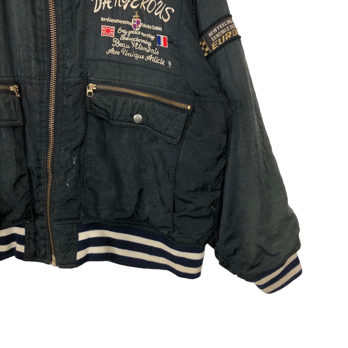 Japanese Brand VINTGE BOMBER JACKET RACING RIDER’S STYLE BIG LOGO Size US L / EU 52-54 / 3 - 4 Thumbnail
