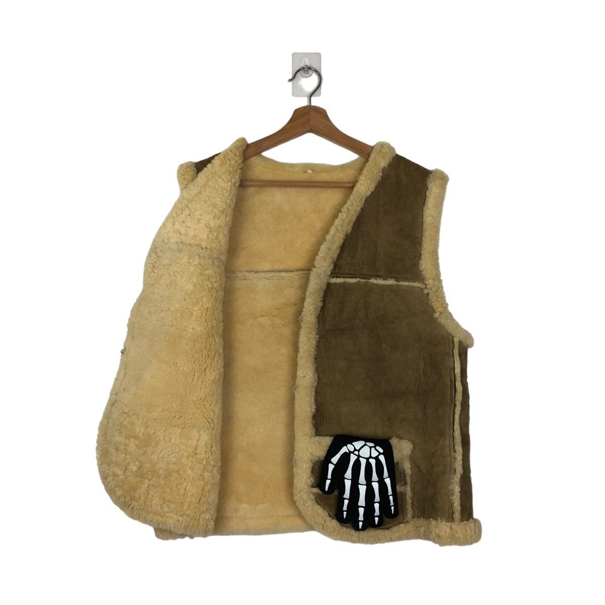 Genuine Leather VINTAGE B 3 VEST GENUINE LEATHER MINK FUR LINING GL BROWN Size US M / EU 48-50 / 2 - 8 Thumbnail