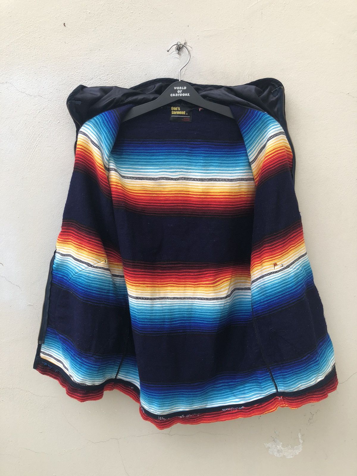 Vintage One’s Garment Japan Navajo Blanket Used Look Hoodie Sweater Size US M / EU 48-50 / 2 - 21 Thumbnail