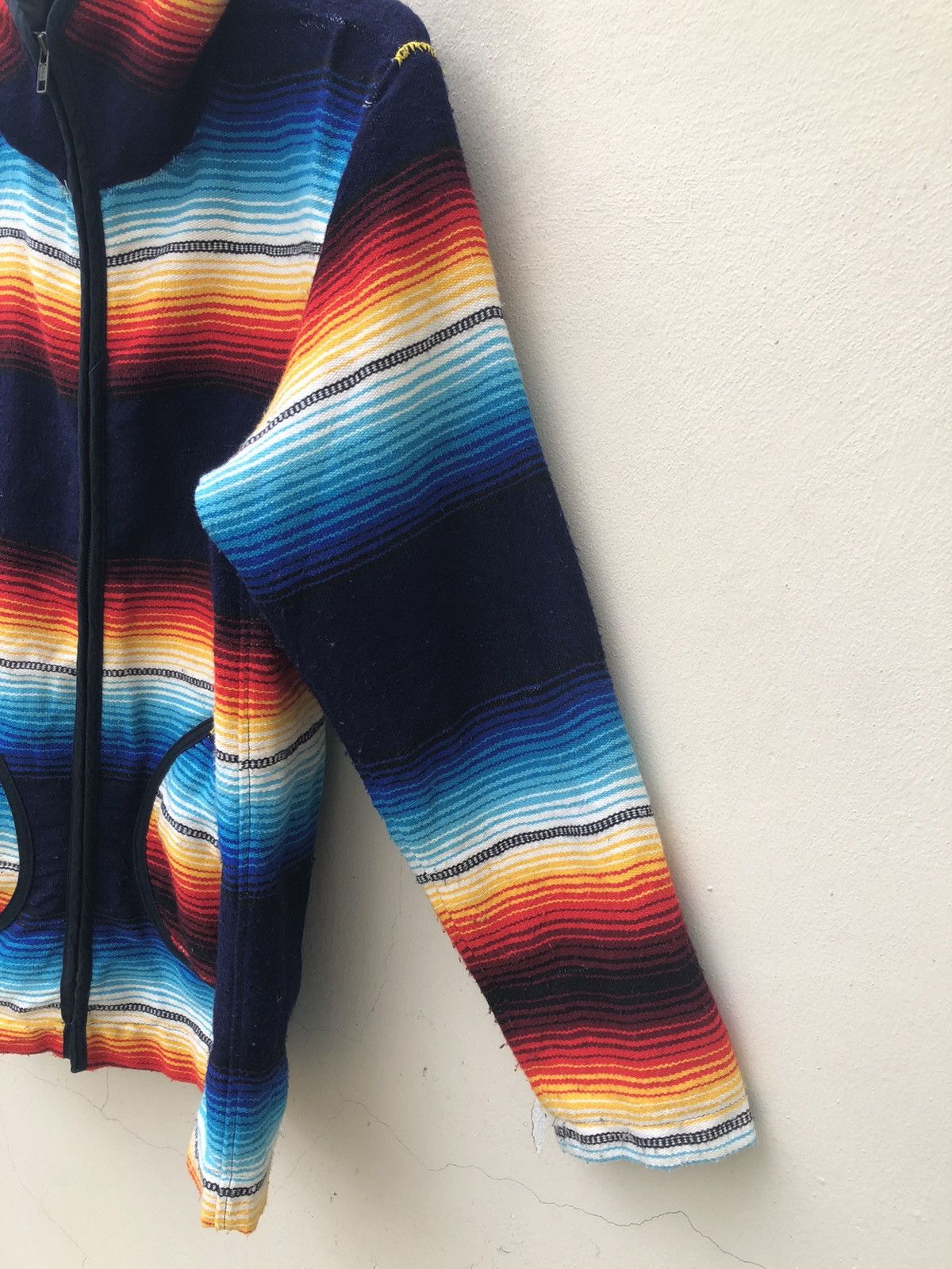 Vintage One’s Garment Japan Navajo Blanket Used Look Hoodie Sweater Size US M / EU 48-50 / 2 - 13 Thumbnail