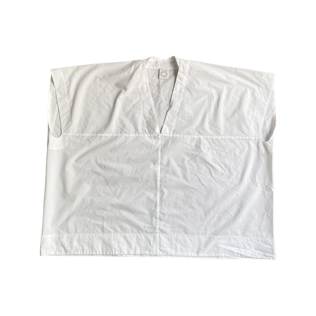 image of Jan Jan Van Essche White Cotton Tunic, Men's (Size Small)