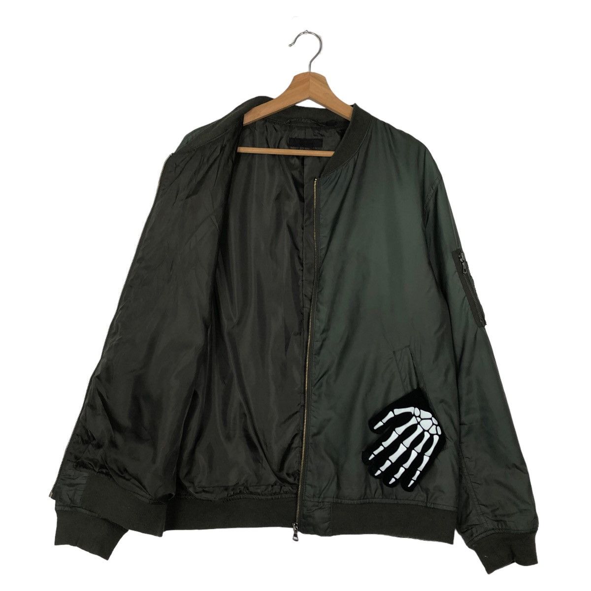 Japanese Brand VINTAGE BOMBER JACKET UNIQLO JAPAN RIOT RIOT DESIGN Size US XL / EU 56 / 4 - 8 Thumbnail