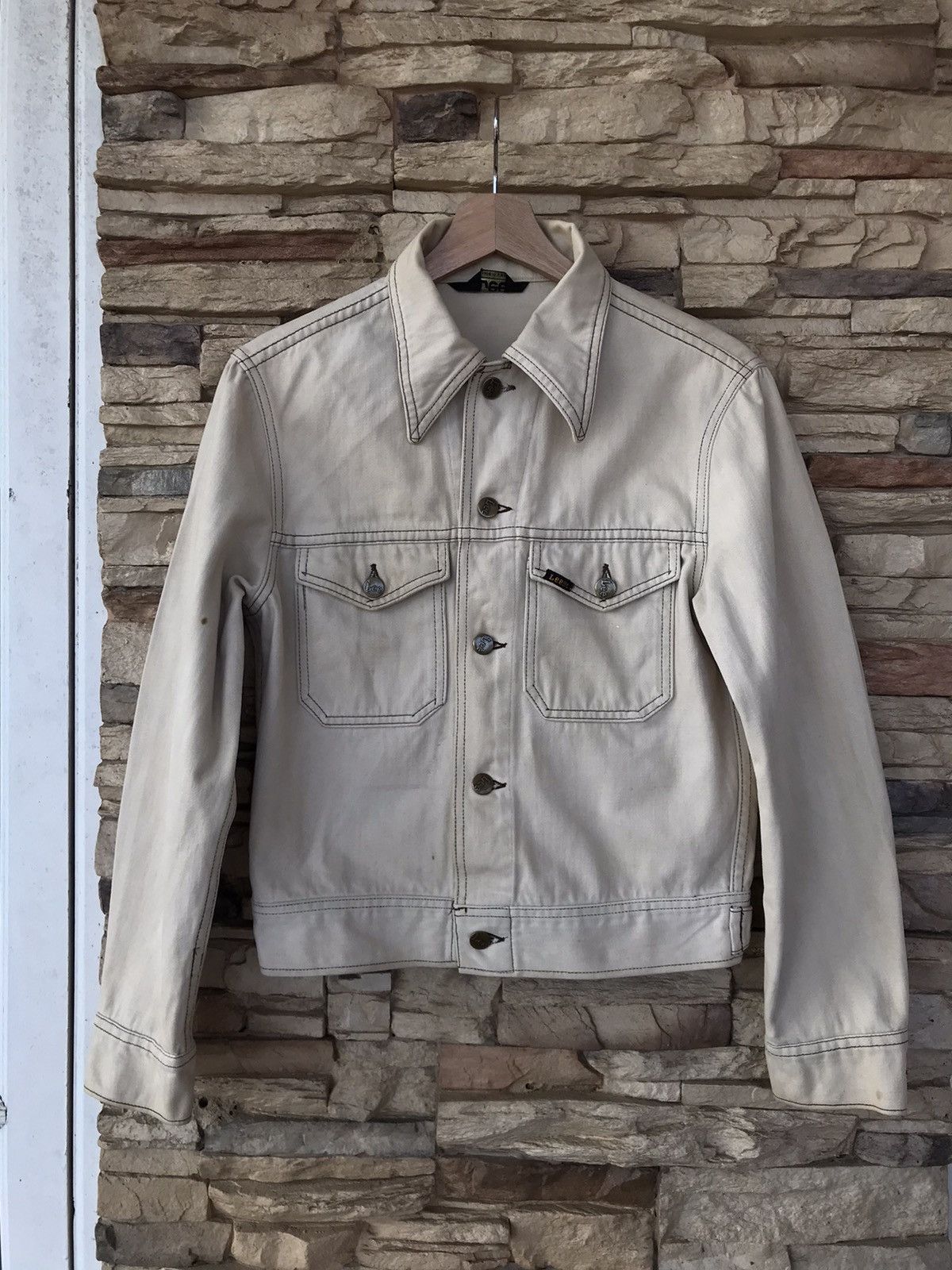 Lee Vintage Distressed Lee Denim Jacket Size US S / EU 44-46 / 1 - 1 Thumbnail
