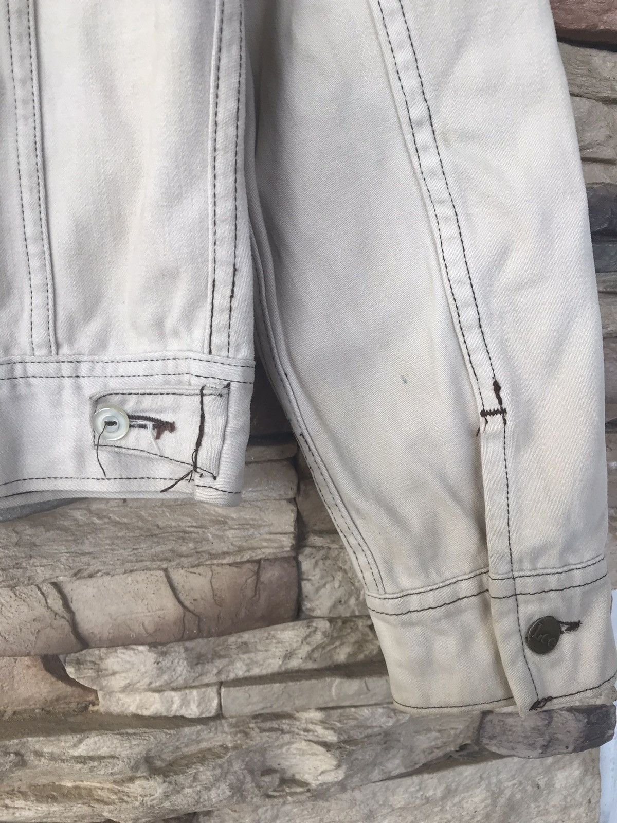 Lee Vintage Distressed Lee Denim Jacket Size US S / EU 44-46 / 1 - 6 Thumbnail