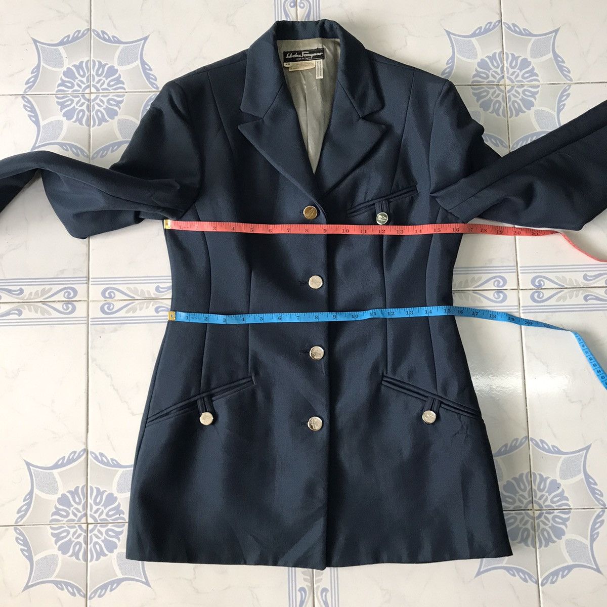 Salvatore Ferragamo Salvatore Ferragamo Wool & Nylon Jacket Coat Made in Italy Size S / US 4 / IT 40 - 15 Thumbnail