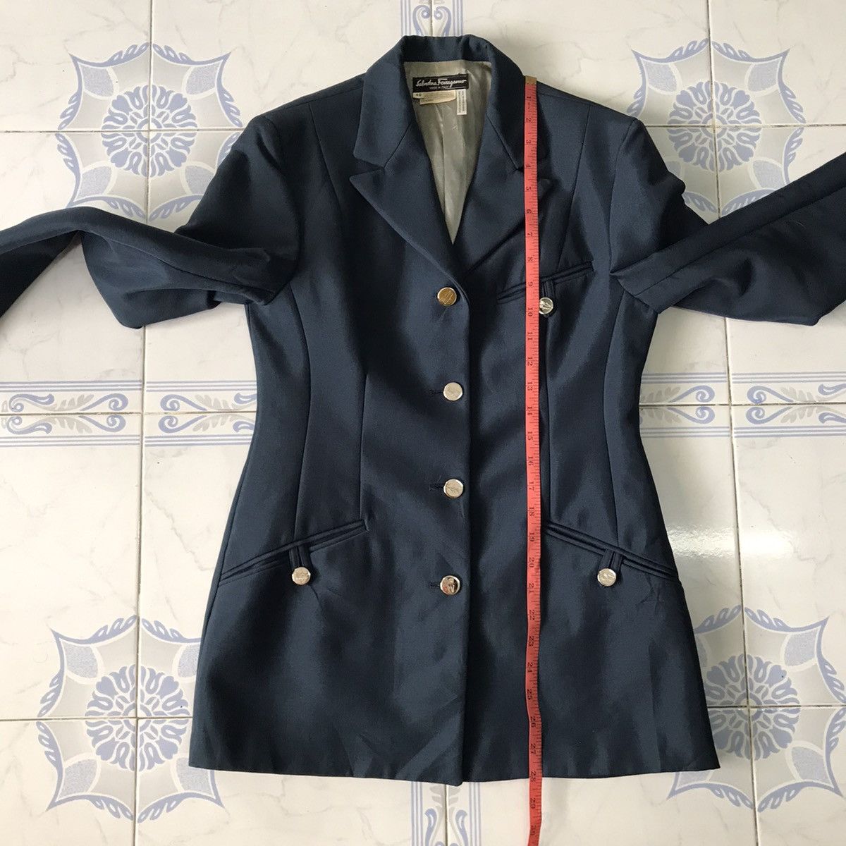 Salvatore Ferragamo Salvatore Ferragamo Wool & Nylon Jacket Coat Made in Italy Size S / US 4 / IT 40 - 16 Thumbnail