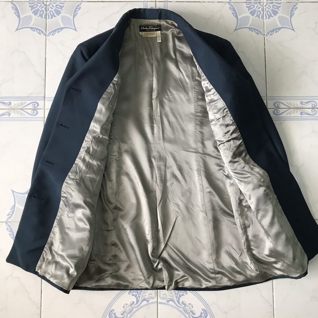 Salvatore Ferragamo Salvatore Ferragamo Wool & Nylon Jacket Coat Made in Italy Size S / US 4 / IT 40 - 14 Thumbnail