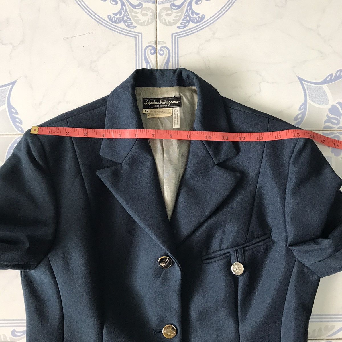 Salvatore Ferragamo Salvatore Ferragamo Wool & Nylon Jacket Coat Made in Italy Size S / US 4 / IT 40 - 17 Thumbnail